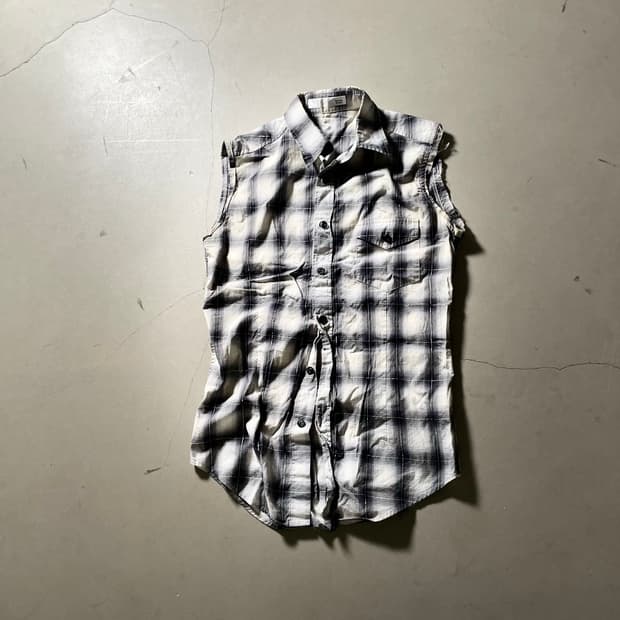 Burma Shave Ombre Check western shirt