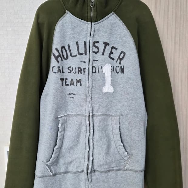 홀리스터 카키 집업