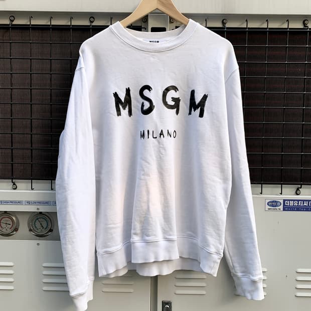 MSGM 맨투맨 (white)
