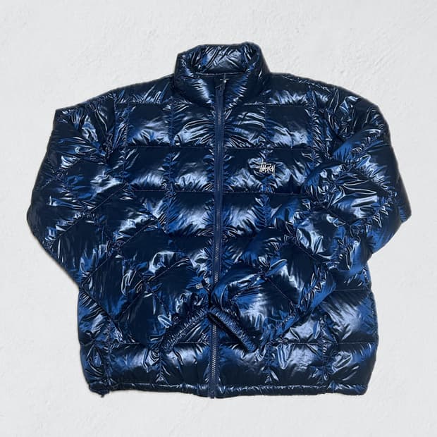 STUSSY midweight puffer royal