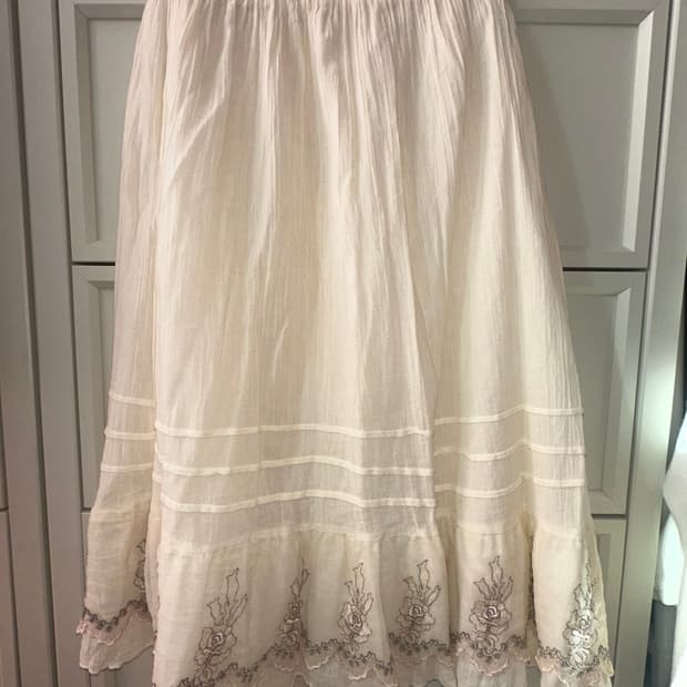 빈티지 미디 스커트