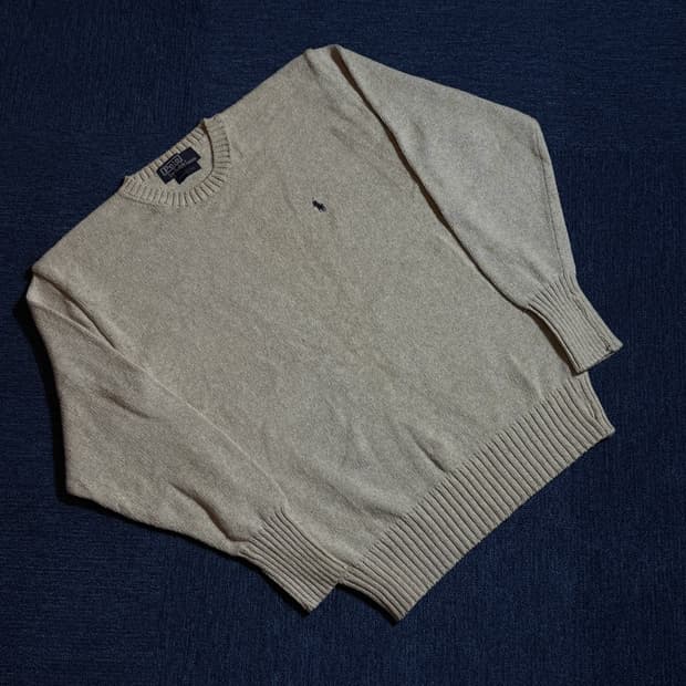 폴로 랄프로렌 베이지 니트