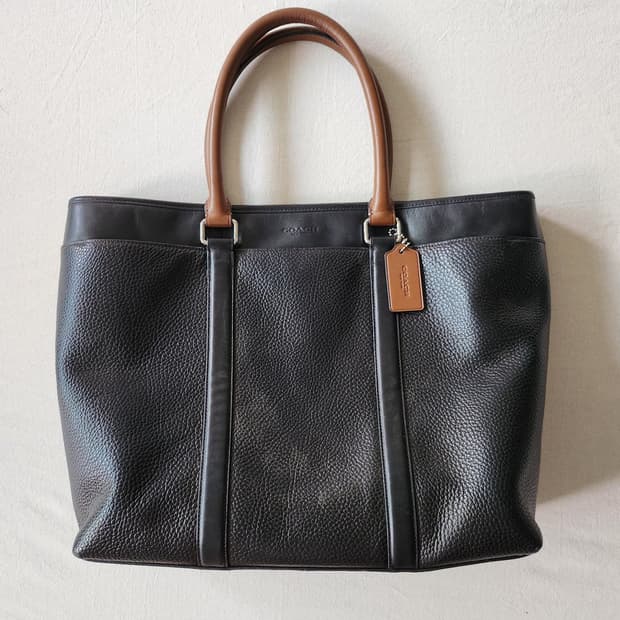 Coach 2way leather tote bag