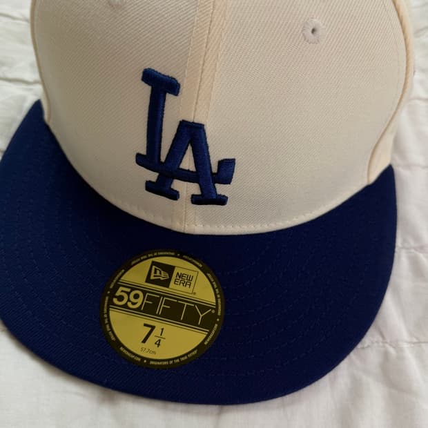 뉴에라 59FIFTY LA 다저스 크림/네이비 7 1/4