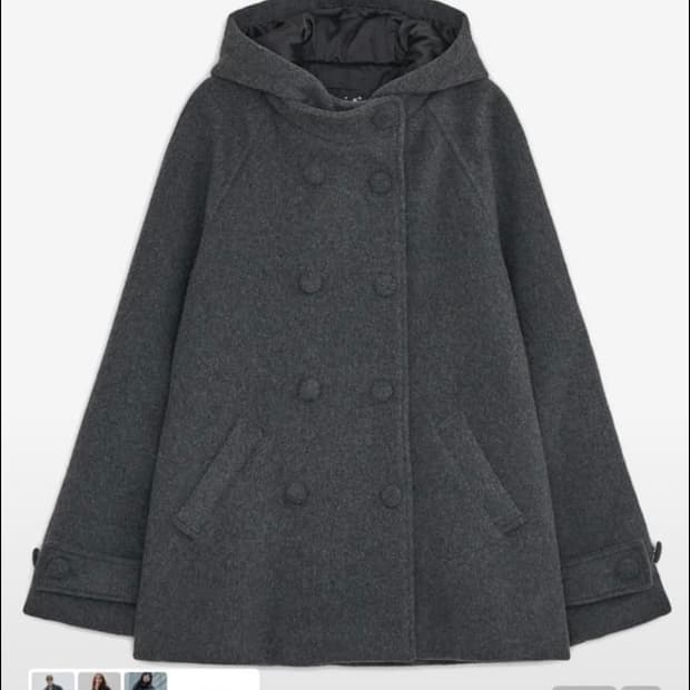 허그유어스킨 하프코트 차콜 판매합니다