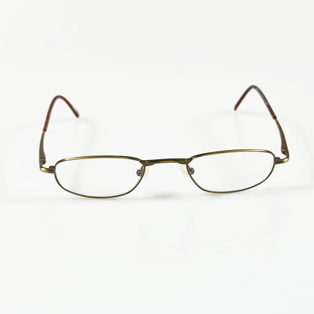 90s 유로피엔 엔틱 메탈 슬림 스퀘어 빈티지 안경