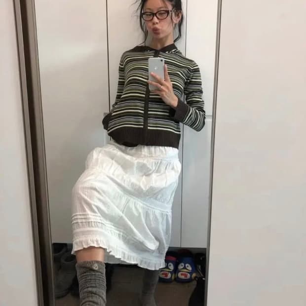 코이세이오 SOFT KNIT ZIP-UP STRIPE