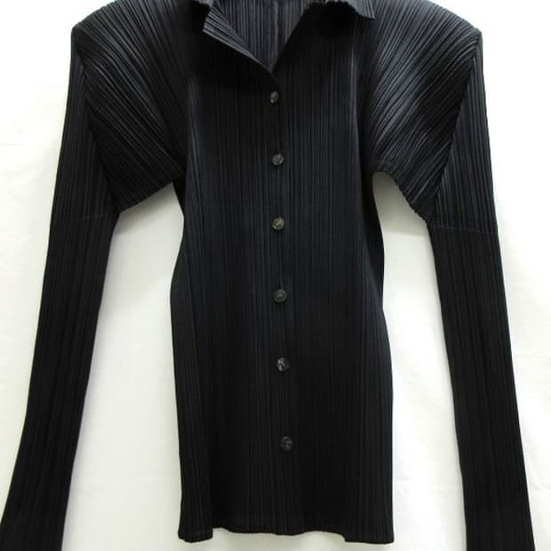 이세이미야케 PLEATS PLEASE 플리츠 플리즈 플리츠 긴팔 블라우스