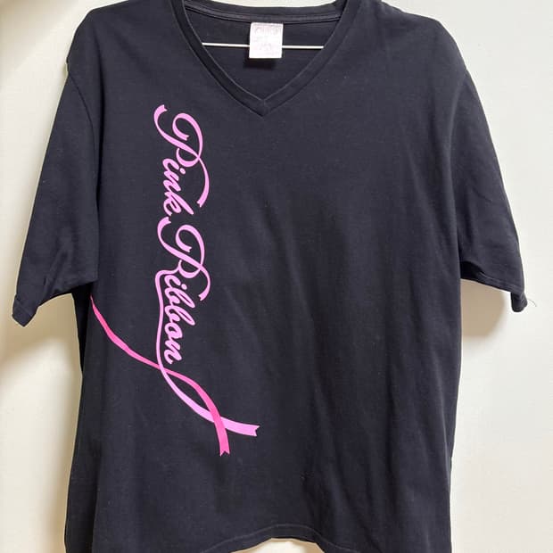 펑크 갸루 키치 레터링 반팔