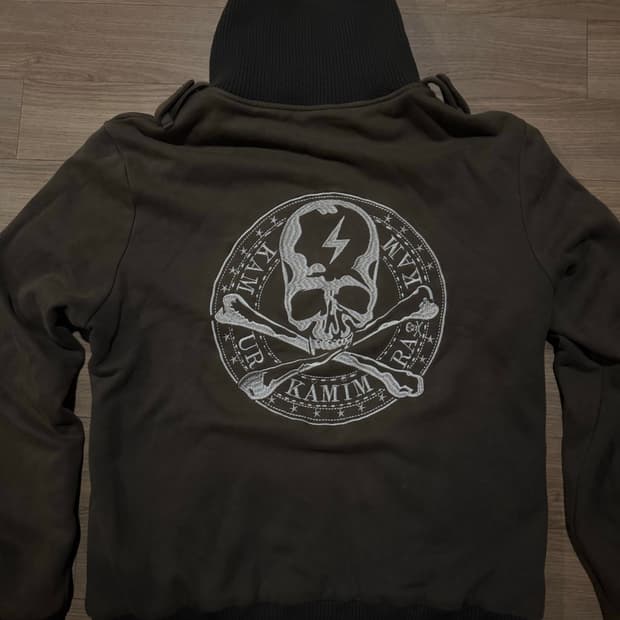 일본빈티지 해골 빅로고 져지