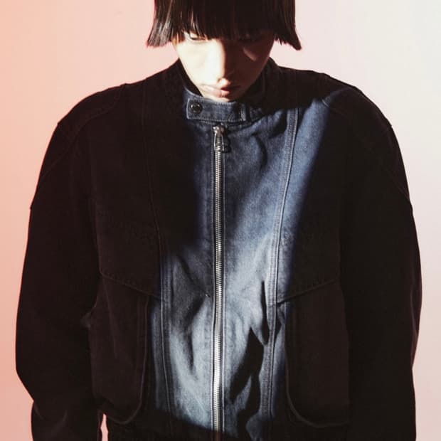 크롭 오버핏 다크 그레이 데님 자켓