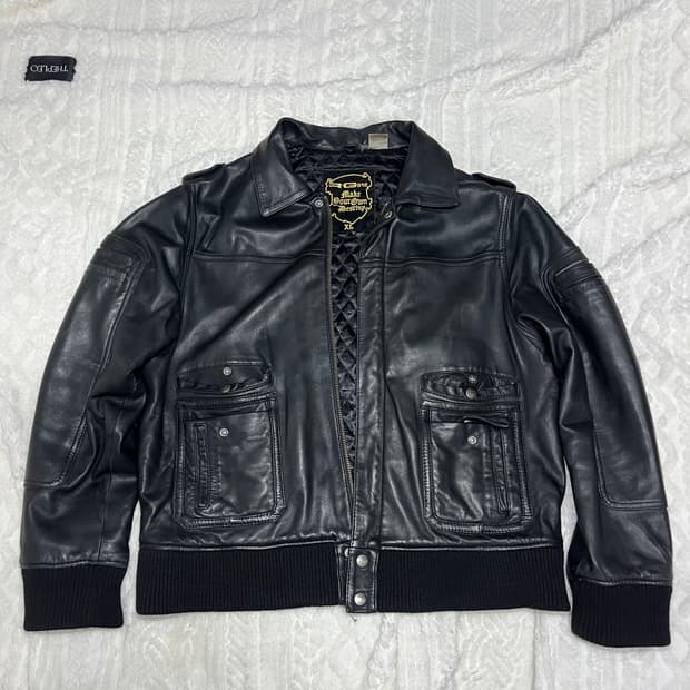 양가죽 봄버 자켓 XL
