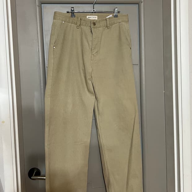 Seemcity Fabregat 베이지 와이드 팬츠