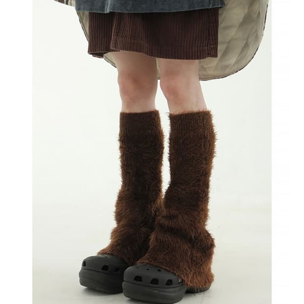 로컬맨션 플러피 부츠컷 레그워머