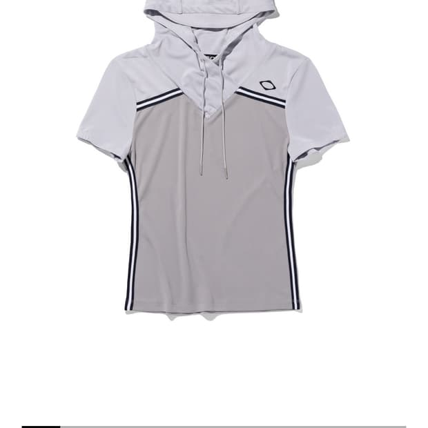 미스치프 셔링 후드 저지 탑 그레이