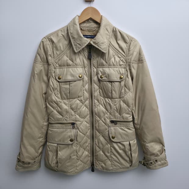 [M] 폴로 랄프로렌 사파리 퀼팅 자켓 베이지