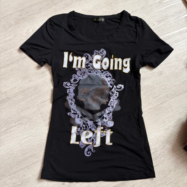 MKR 해골 블랙 반팔 펑크 고스 갸루 큐빈 아케호무 택포