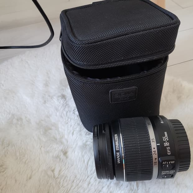 (정품) 캐논 줌 렌즈 EF-S 18-55mm IS STM +필터+케이스