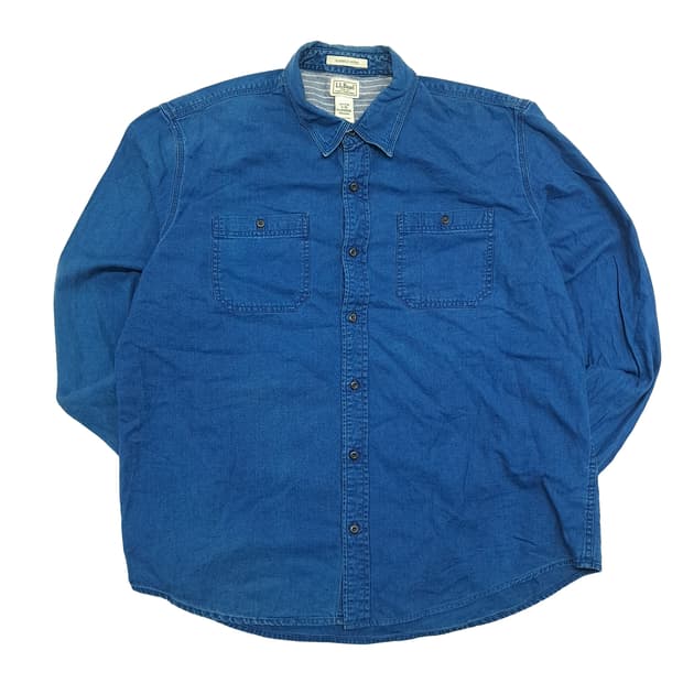 CN781 XL 엘엘빈 진청 긴팔 데님 셔츠 남방