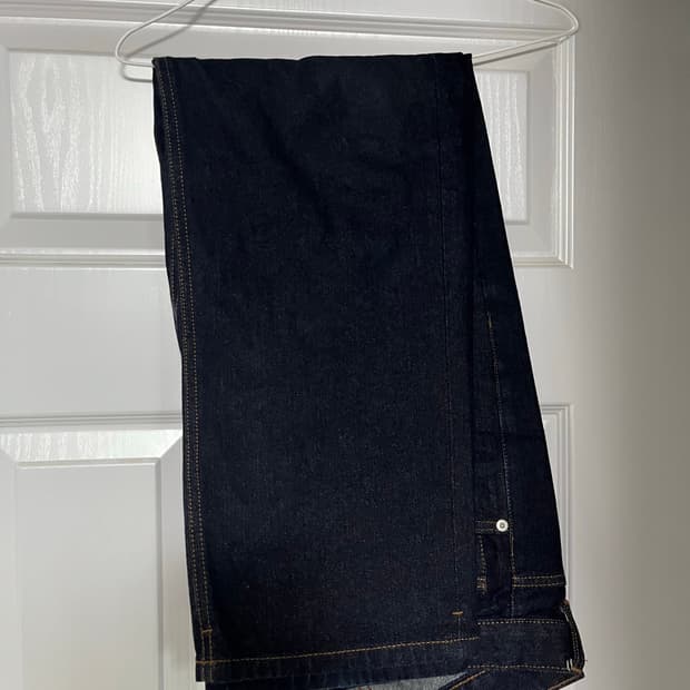 무탠다드 스트레이트 데님 팬츠(딥인디고, 32)