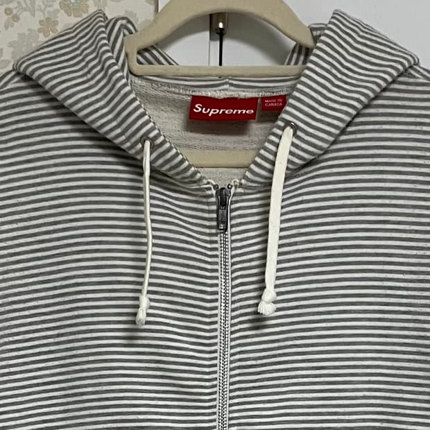슈프림 10SS 스트라이프 후드집업