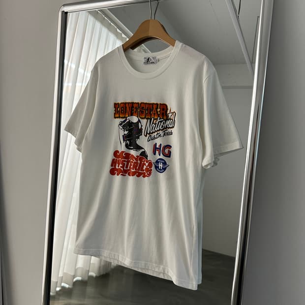 Hysteric Glamour 히스테릭 글래머 론스타 내셔널 프린팅 T