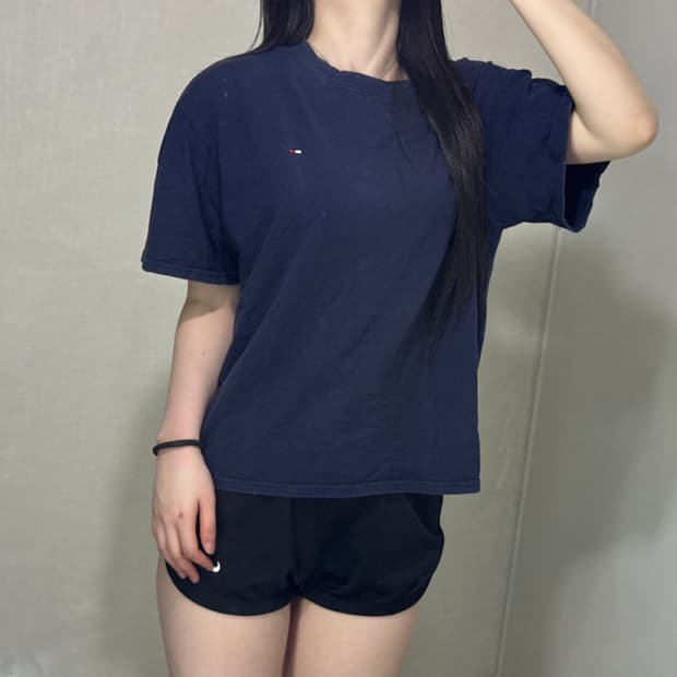 타미힐피거 네이비 반팔티 💙