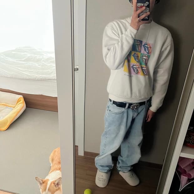 빈티지 롤링스톤즈 스웨트셔츠