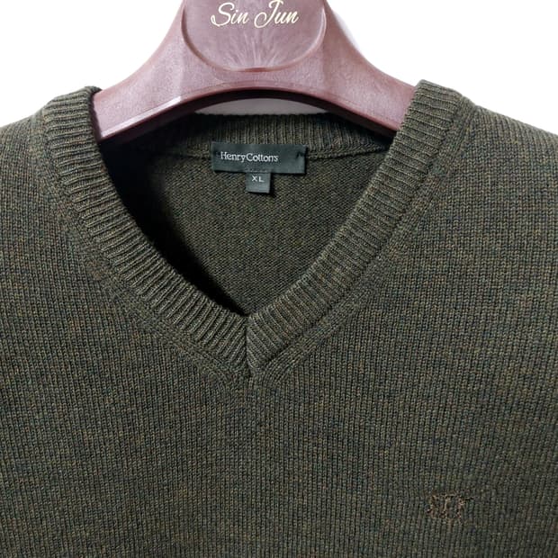 헨리코튼 울100% 니트 105~110