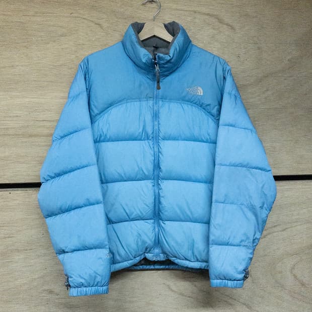 노스페이스 스카이블루 패딩 다운 자켓 (M)