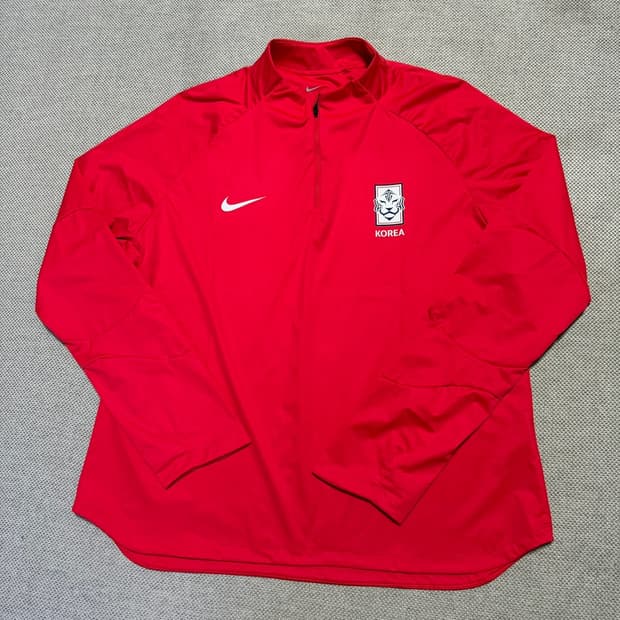 나이키 대한민국 축구 국대 하프집업 쉘 탑