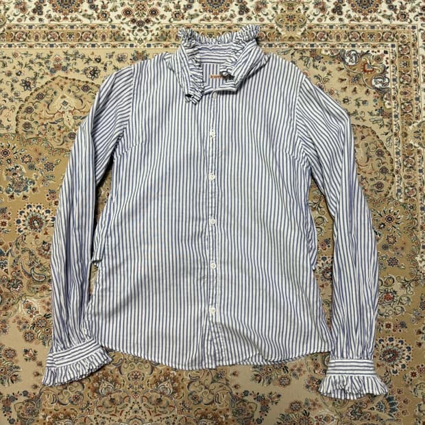 캐피탈 스트라이프 프릴 셔츠 Kapital Frill shirts