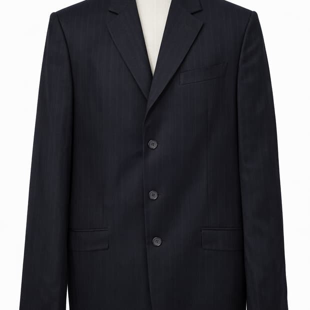 폴스미스 Paul Smith 스트라이프 울 자켓 네이비 40 