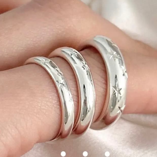 럽오브더부쉬 star marks ring 반지 3mm 9호