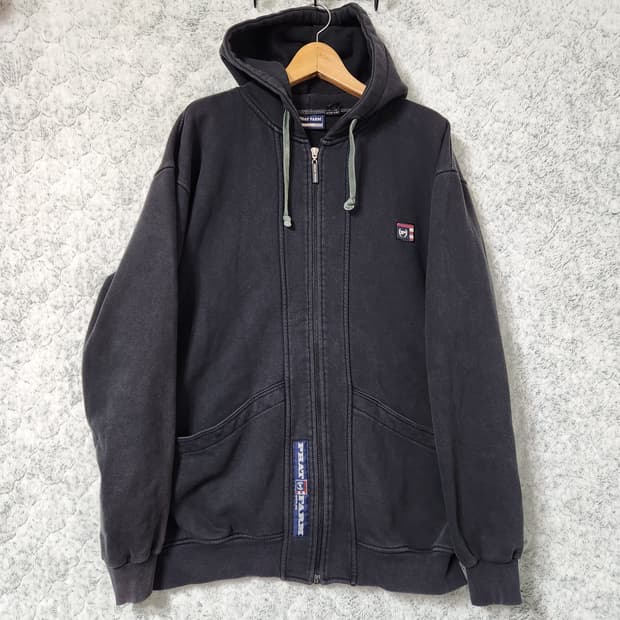 H176 [XL] 팻팜 Phat Farm 올드스쿨 후드 집업