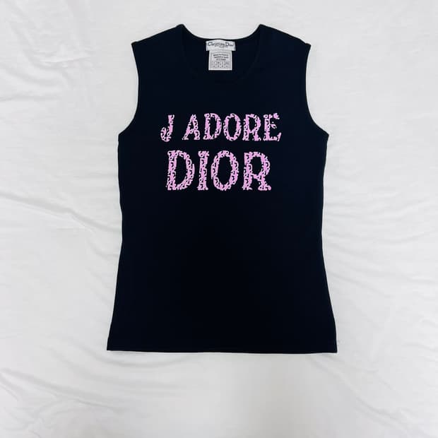 빈티지 디올 오블리크 슬리브리스 탑