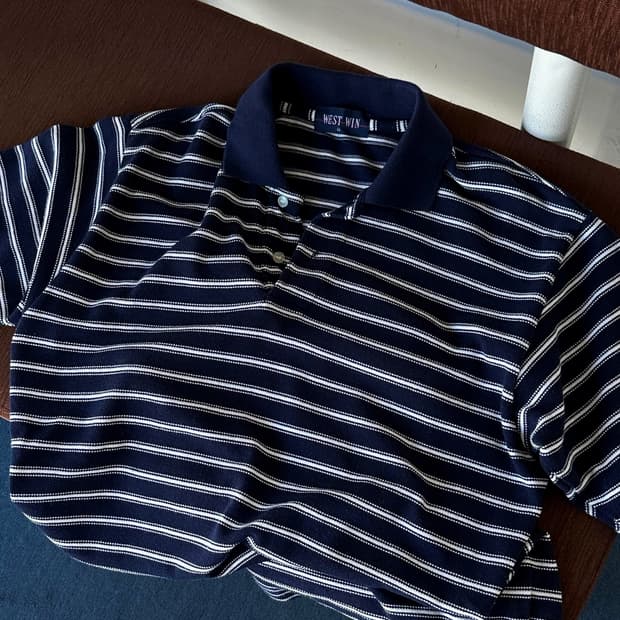 Cotton pique fabric polo shirt