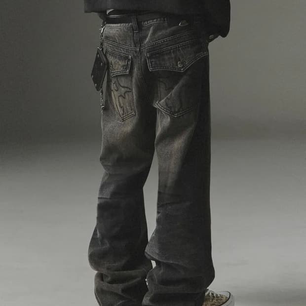 낫포너드 Symbol Stitch Low Rise Flare Fit De