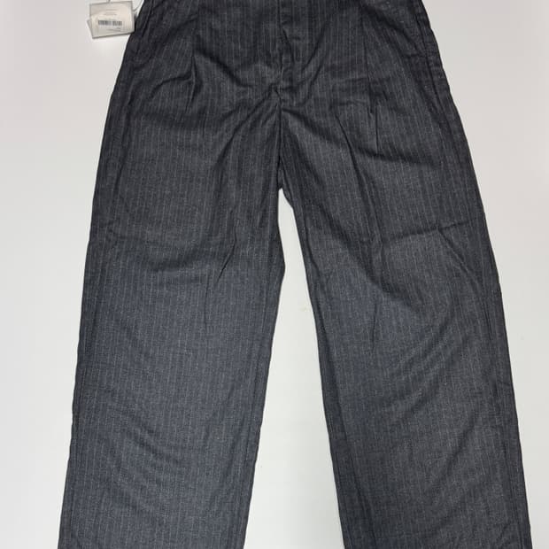 <새상품> 인템포무드 레트로 스트라이프 와이드 슬랙스 XL