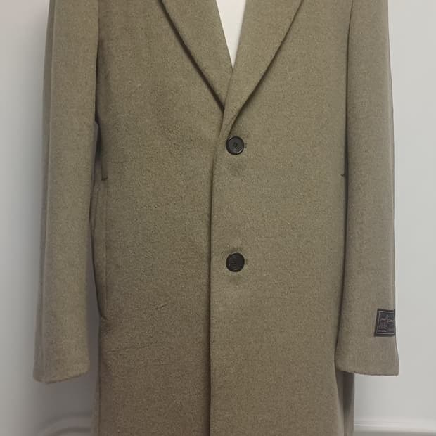 [지오지아] 캐시미어 블렌딩 누빔 싱글 코트 (105/XL)