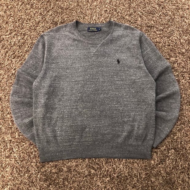 폴로 랄프로렌 그레이 코튼 니트