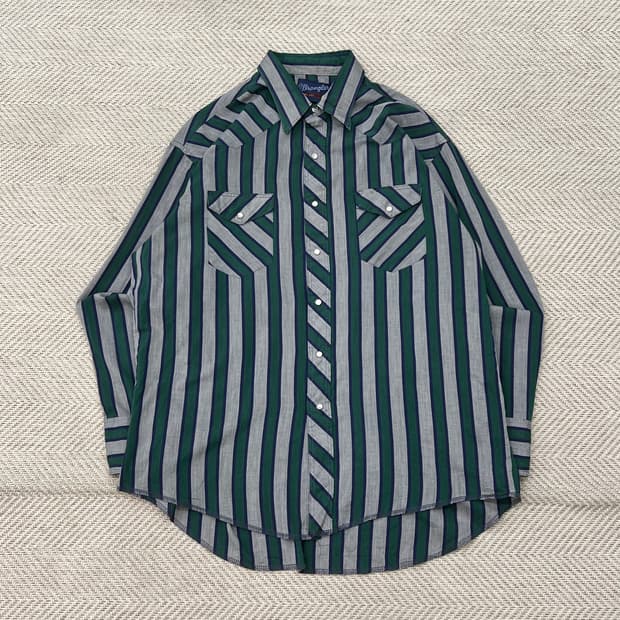 랭글러 스트라이프 셔츠 r3213