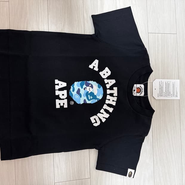 ABC 카모 콜리지 티셔츠(Kids) BLACK/BLUE