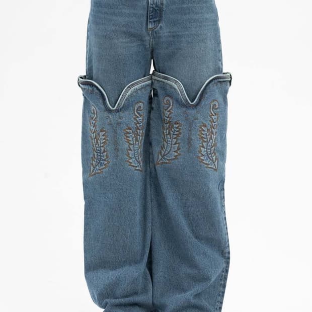 와이프로젝트 23FW 맥시 카우보이 커프 데님 빈티지 블루 31사이즈