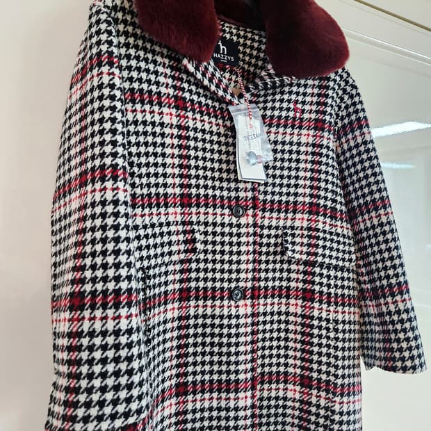 [130] 헤지스 키즈 하운드체크 코트 