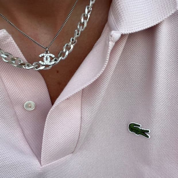 샤넬 CC로고 크리스탈 목걸이