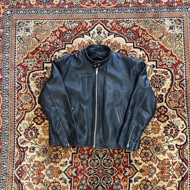 90's German Riders Leather Jacket