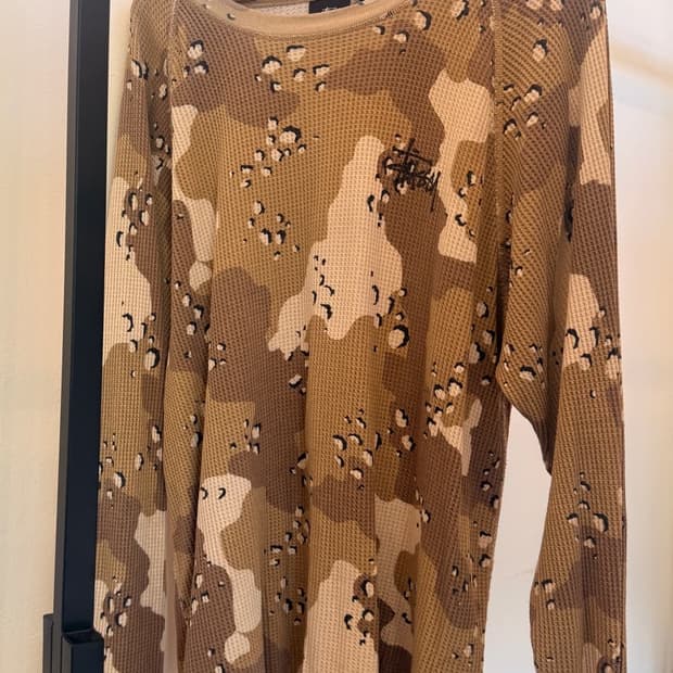스투시 (STUSSY)래글런 써멀 롱슬리브