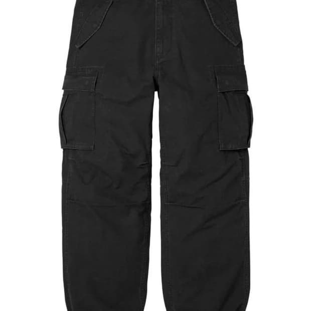 supreme 카고팬츠 f/w 25 black