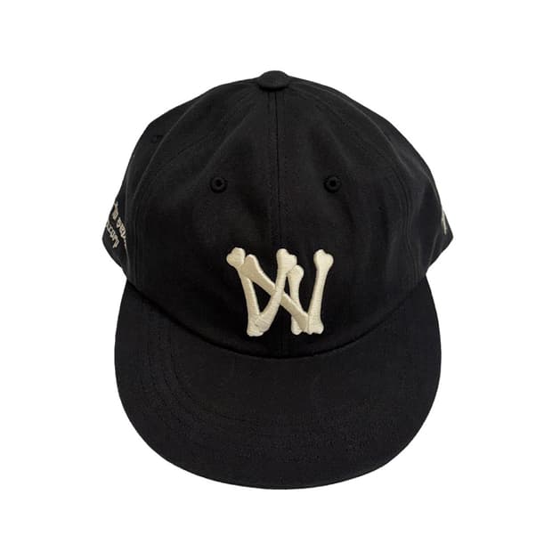 아오이로 6 패널 본 A/N 캡 블랙 볼캡 모자